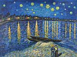 Vincent van Gogh Starry Night Over the Rhone 2 painting
